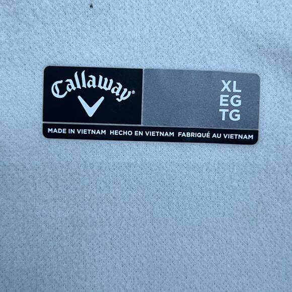 Callaway Men Size XL Sweater Quarter 1/4 Zip Pullover Golf OptiShield UPF 50 NEW - Picture 11 of 16